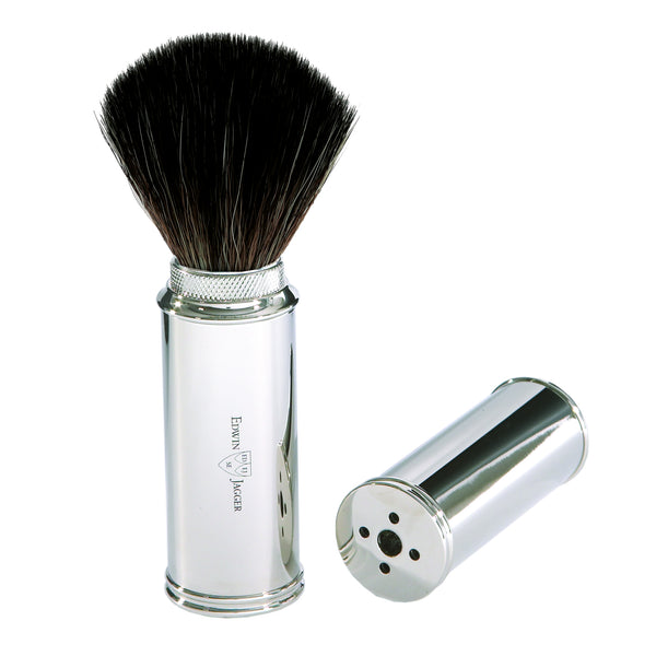 Edwin Jagger – Travel Chrome Plated Synthetic Fibre Shaving Brush Edwin Jagger – Travel Chrome Plated Synthetic Fibre Shaving Brush