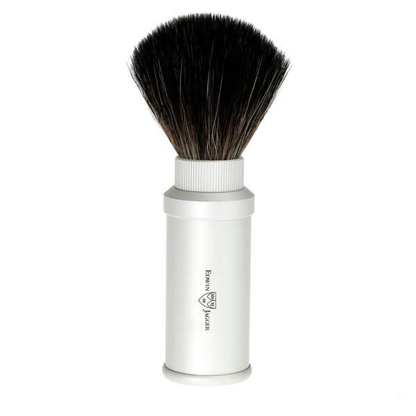 Edwin Jagger – Travel Silver Synthetic Fibre Shaving Brush Edwin Jagger – Travel Silver Synthetic Fibre Shaving Brush