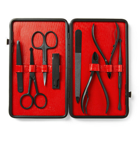 Czech & Speake – Manicure Set - Red & Black