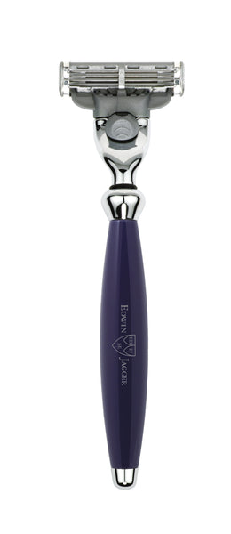 Edwin Jagger – Bulbous Blue Mach3 Razor Edwin Jagger – Bulbous Blue Mach3 Razor