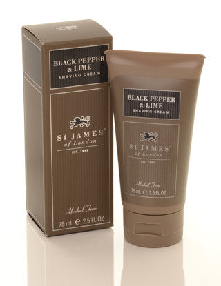 St. James of London – Black Pepper & Lime Shave Cream