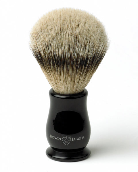 Edwin Jagger – Chatsworth Imitation Ebony Silver Tip Shaving Brush Edwin Jagger – Chatsworth Imitation Ebony Silver Tip Shaving Brush