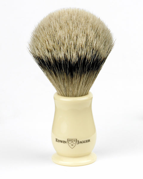 Edwin Jagger – Chatsworth Imitation Ivory Silver Tip Shaving Brush Edwin Jagger – Chatsworth Imitation Ivory Silver Tip Shaving Brush