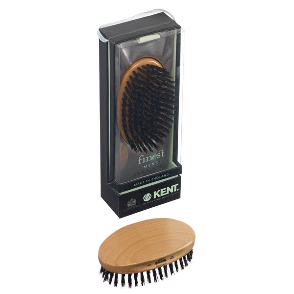 Kent – Military Beech Wood Black Bristle Brush MG2