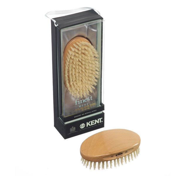 Kent – Military Beech Wood White Bristle Brush MG3
