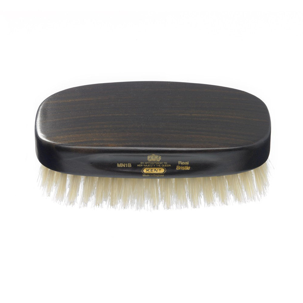 Kent – Military Ebony Wood White Bristle Brush MN1B Kent – Military Ebony Wood White Bristle Brush MN1B
