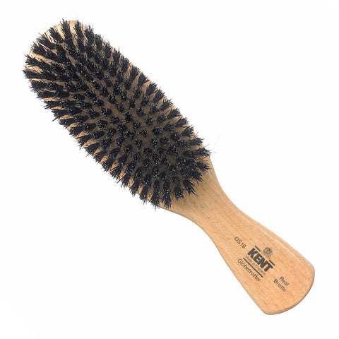 Kent – Handmade Ebony Wood White Bristle Brush OHE1