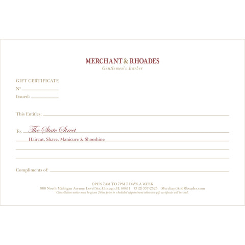 Merchant & Rhoades Gift Certificate (IN-STORE ONLY) -