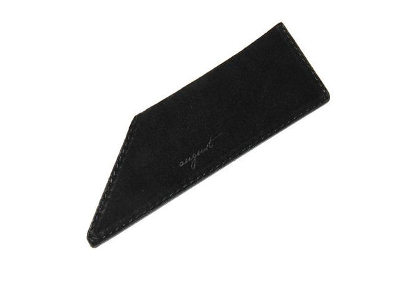August Grooming – Black Suede Comb Case