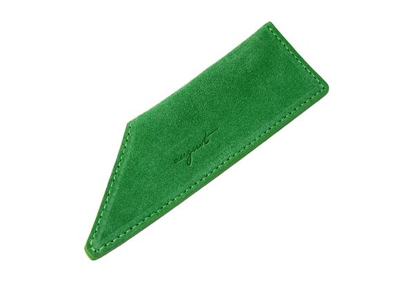 August Grooming – Green Suede Comb Case