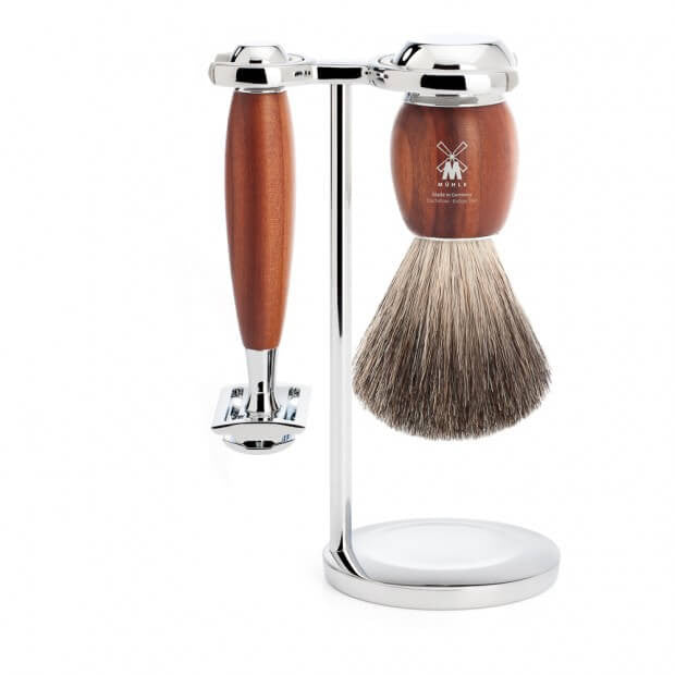 Mühle – Vivo Plumwood Pure Badger & Safety Razor Shaving Set Mühle – Vivo Plumwood Pure Badger & Safety Razor Shaving Set