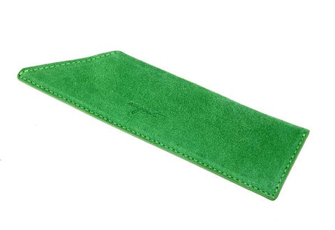 August Grooming – Green Suede Comb Case