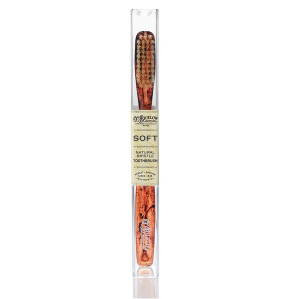 C.O. Bigelow – Natural Bristle Toothbrush Tortoise handle