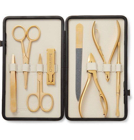 Czech & Speake – Gold Manicure Set - Cream & Stone Czech & Speake – Gold Manicure Set - Cream & Stone