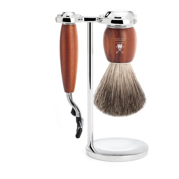 Mühle – Vivo Plumwood Pure Badger & Mach-3 Shaving Set