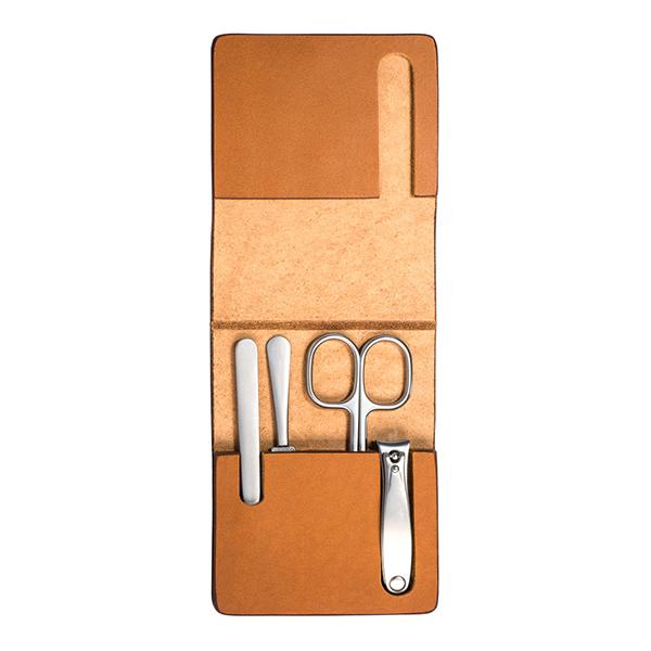 Mühle – Travel Manicure Set in Cowhide Case