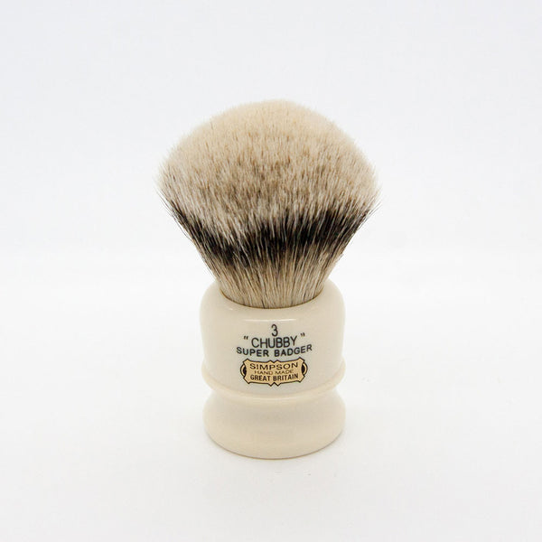 Simpsons – Chubby CH3 Super (Silvertip) Badger Shaving Brush Simpsons – Chubby CH3 Super (Silvertip) Badger Shaving Brush