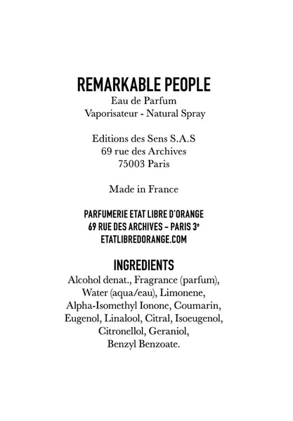 Etat Libre D'Orange – Remarkable People EDP