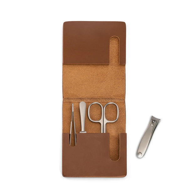 Mühle – Travel Manicure Set in Cowhide Case