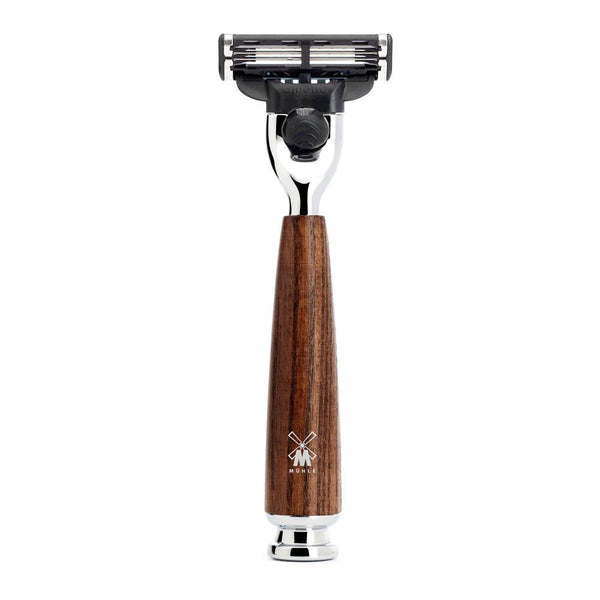 Mühle – Rytmo Steamed Ash Pure Badger & Mach3 Shaving Set