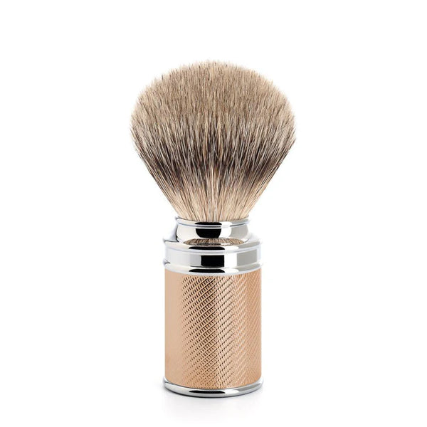 Mühle – Traditional Rose Gold Silvertip & Safety Closed Comb Shaving Set
