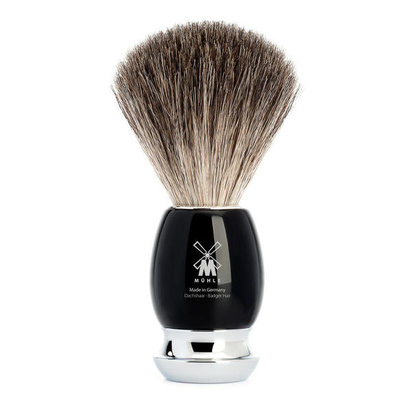 Mühle – Vivo Black Resin Pure Badger & Fusion Shaving Set with Bowl
