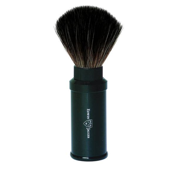 Edwin Jagger – Travel Black Synthetic Fibre Shaving Brush