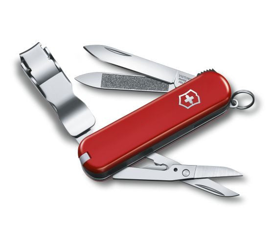Swiss Army – Small Pocket Knife with Nail Clipper in Red – Merchant &  Rhoades