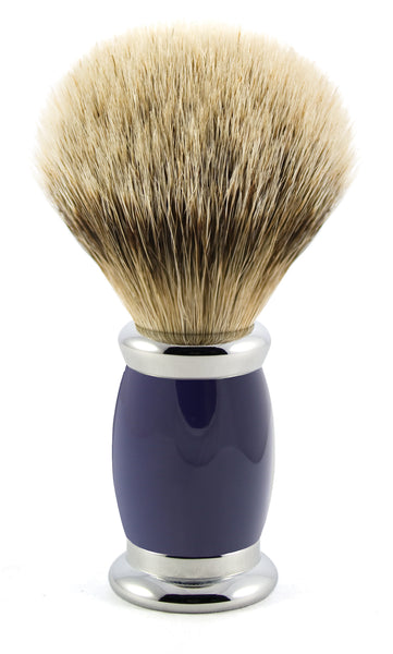 Edwin Jagger – Bulbous Blue Silver Tip Shaving Brush