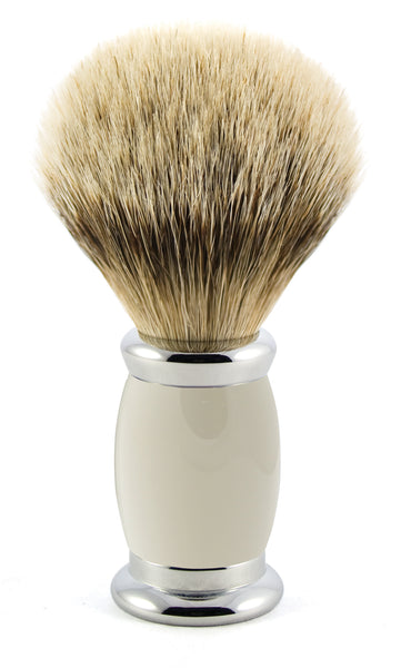 Edwin Jagger – Bulbous Grey Silver Tip Shaving Brush