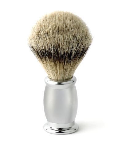Edwin Jagger – Bulbous Grey Silver Tip Shaving Brush